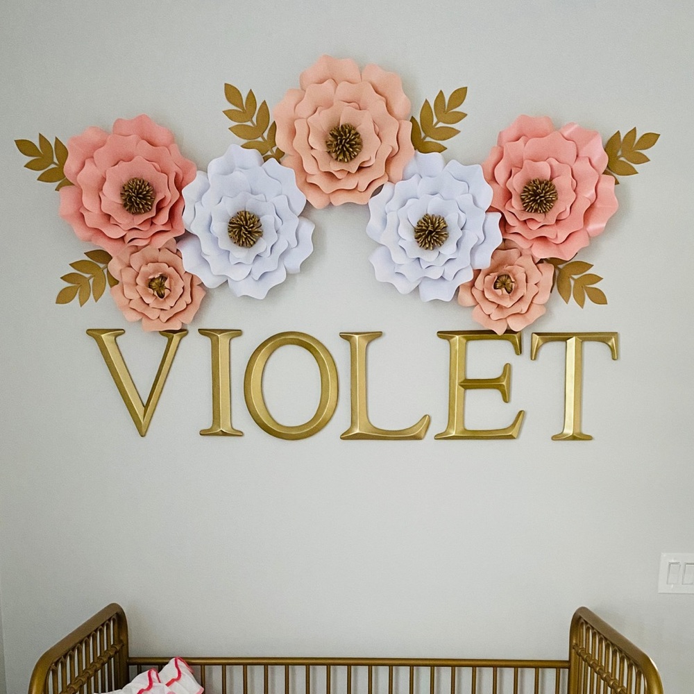 Paper Flower Wall Decor